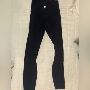 Lululemon Align High Rise Leggings Size 2 Black with Pattern